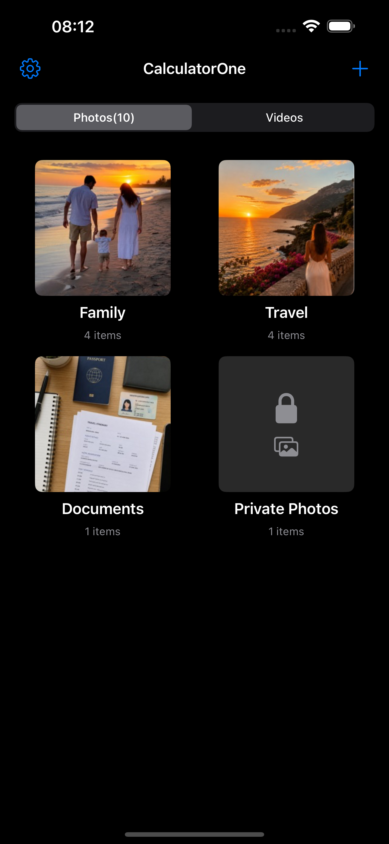 Private album organization